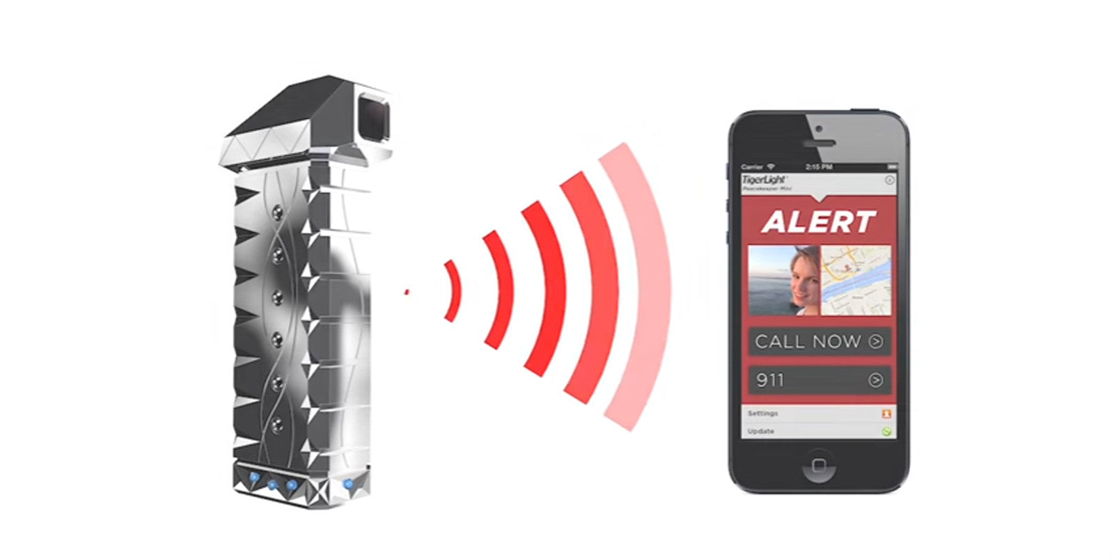 TigerLight® Defense Alert Device (D.A.D.®) Formerly Peacekeeper Mini